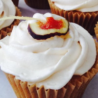 Fig and Ginger Cupcake